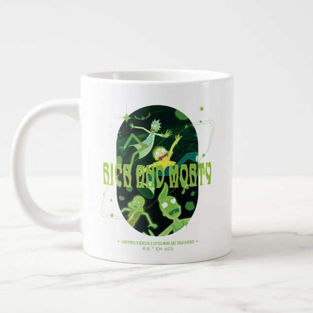 Grande Tasse Insigne de devis de décrochage de Rick et Morty (Gauche)