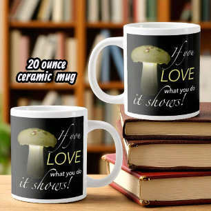 Grande Tasse Inspiration de champignons solaires en céramique b