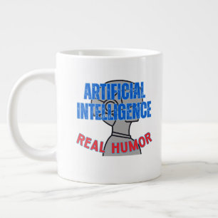 Grande Tasse Intelligence artificielle, humour réel. w White BG