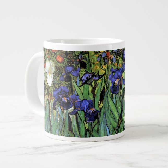 Grande Tasse Irises (F608) Van Gogh Fine Art (Devant gauche)