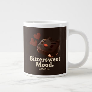 Grande Tasse Iron T Humeur Amère : Art de Gâteau au Chocolat No