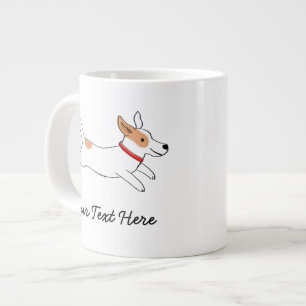 Grande Tasse Jack Russell Terrier Cartographe Chien avec texte