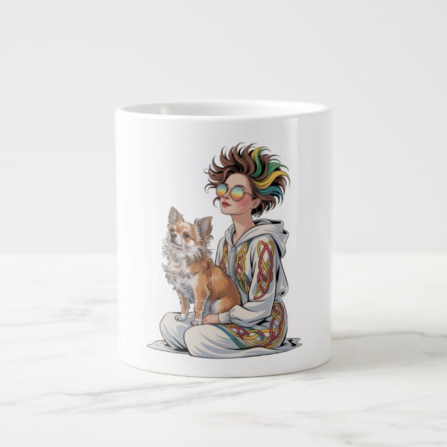 Grande Tasse  j'adore mon chihuahua  (Devant)