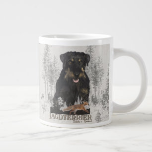 Grande Tasse Jagdterrier Dakota c. Renbrad Faux Canvas Print Ac