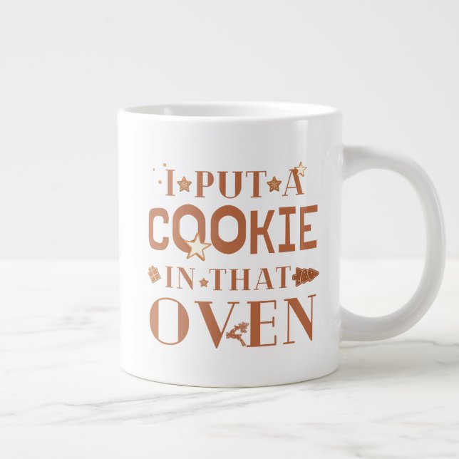 Grande Tasse J'Ai Mis Un Cookie Dans Ce Four À Couple Xmas (Droite)