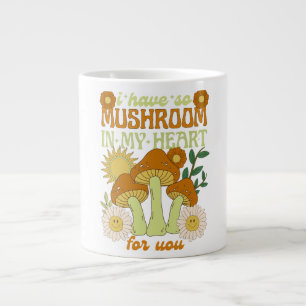 Grande Tasse J'ai tellement de champignons dans mon cœur pour v