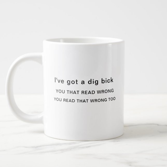 Grande Tasse J'ai un coup de fouet (Gauche)