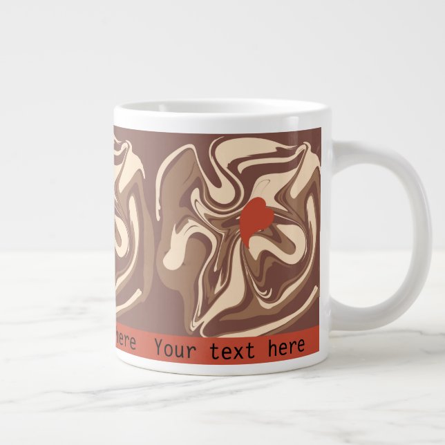 Grande Tasse J'aime cappuccino coutume (Droite)