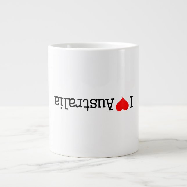 Grande Tasse J'aime l'Australie (Devant)