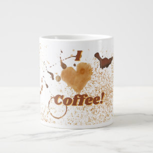 Grande Tasse J'Aime Le Café, Le Café Tiré