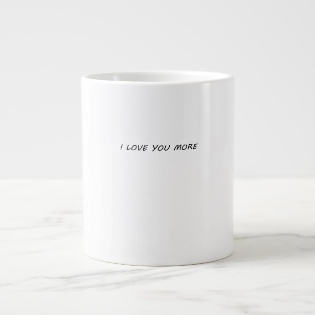 Grande Tasse J'aime plus le design moderne et épuré  (Devant)