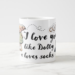 Grande Tasse J'aime Vous Comme Dobby Aime Les Chaussettes