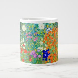 Grande Tasse Jardin aux fleurs Gustav Klimt