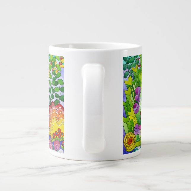 Grande Tasse Jardin de poissons (Dos)