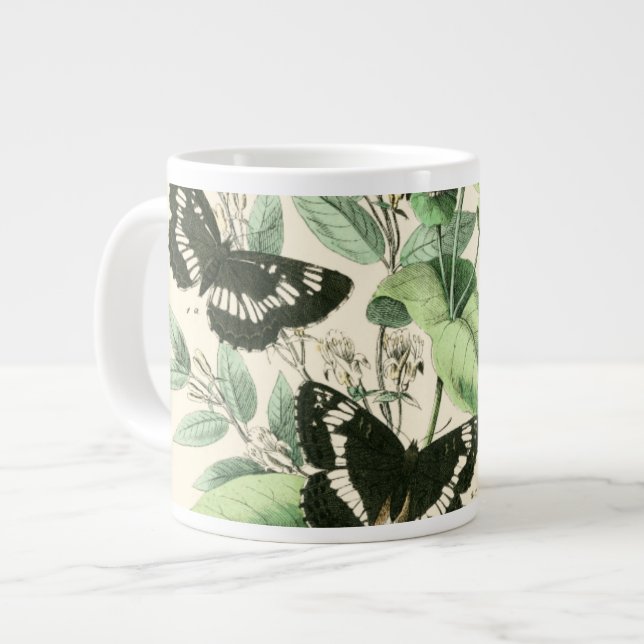 Grande Tasse Jardin des papillons et des fleurs (Devant gauche)