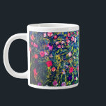 Grande Tasse Jardin italien Gustav Klimt<br><div class="desc">Mug à café avec peinture à l’huile de Gustav Klimt,  Paysage du jardin italien (1913). Un beau jardin de fleurs colorées : rouge,  blanc,  rose,  violet. Un grand cadeau pour les amateurs d'art Art Nouveau et autrichien.</div>