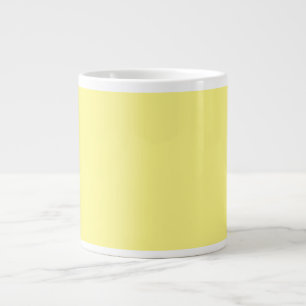 Grande Tasse jaune citron, couleur solide,