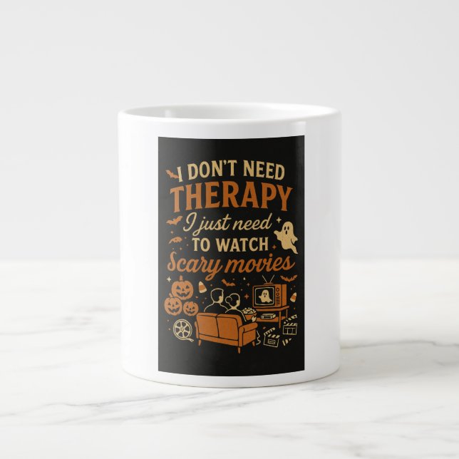 Grande Tasse je n'ai pas besoin de thérapie, j'ai juste besoin  (Devant)
