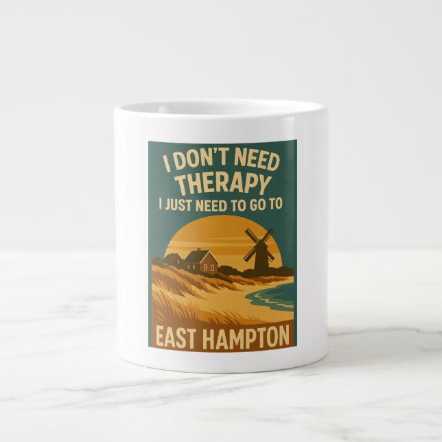 Grande Tasse Je n'ai pas besoin de thérapie, j'ai juste besoin  (Devant)