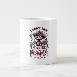 Grande Tasse Je n'aime pas les gens ou les gens - Introverti dr