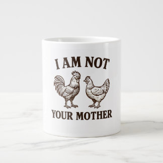 Grande Tasse Je ne suis pas votre coq et poule mère