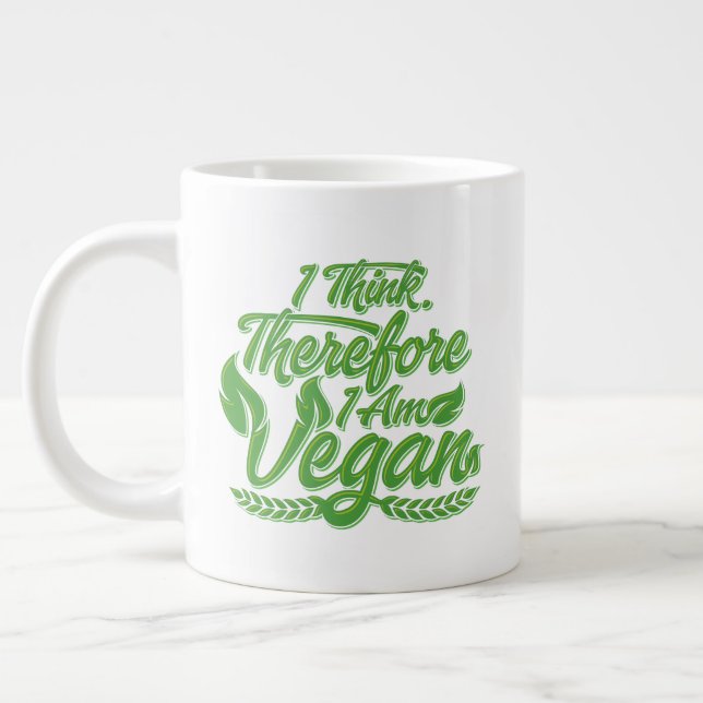Grande Tasse Je Pense Que Je Suis Vegan. (Gauche)