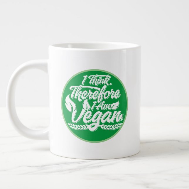 Grande Tasse Je Pense Que Je Suis Vegan. (Gauche)