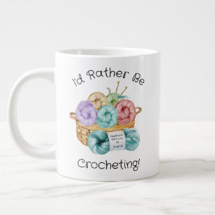 Grande Tasse Je Préférerais Être Crochet Personnalisé