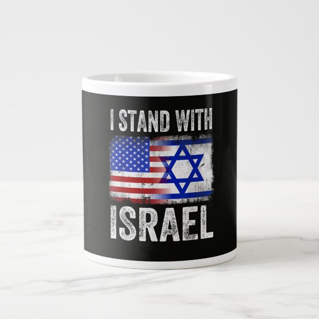 Grande Tasse Je suis avec Israël (Devant)