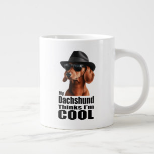 Grande Tasse Je suis Cool Dachshund