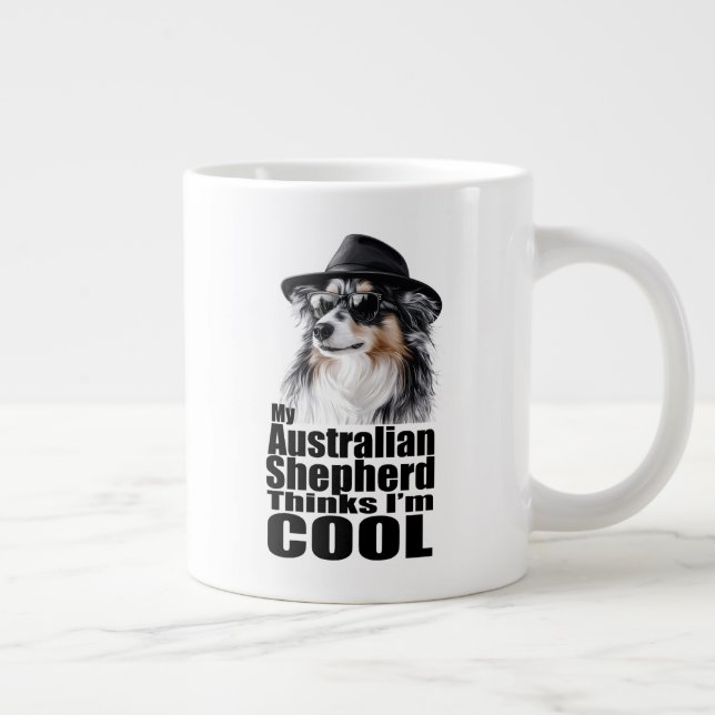 Grande Tasse Je suis le berger australien Cool (Droite)