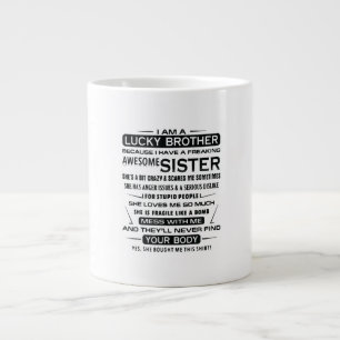 Grande Tasse Je Suis Un Frère Chanceux Qui Donne Des Cadeaux À 