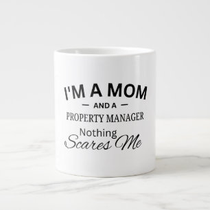 Grande Tasse Je suis une maman et une gestionnaire de biens Rie