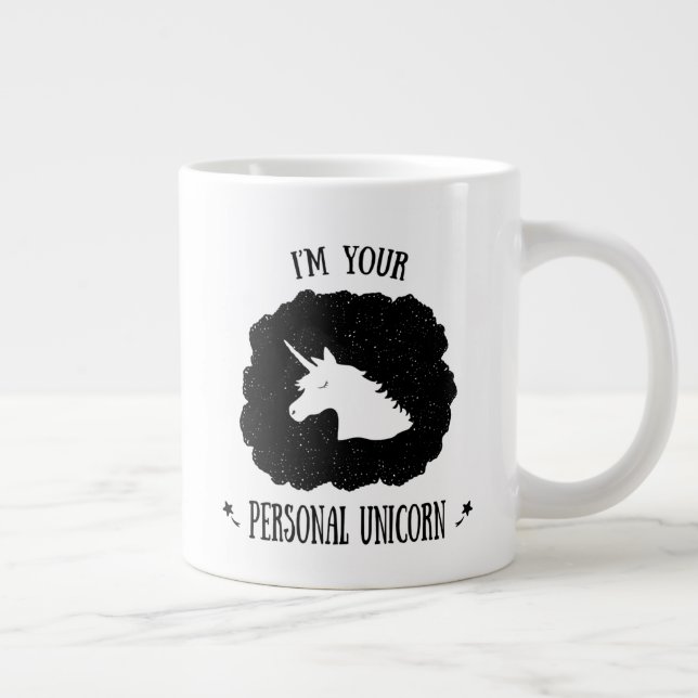 Grande Tasse Je suis votre licorne personnelle (Droite)