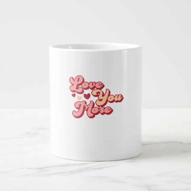 Grande Tasse Je t'aime plus Style Moderne Propre  (Devant)