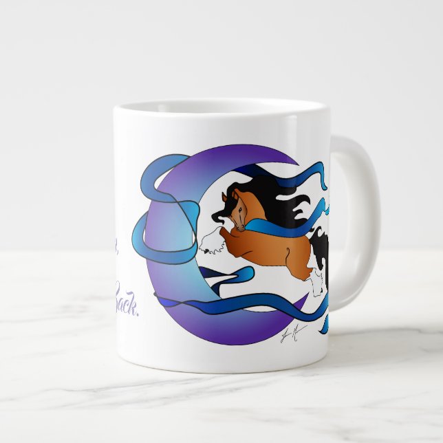 Grande Tasse Je t'aime sur la lune et la moelle tzigane (Devant droit)