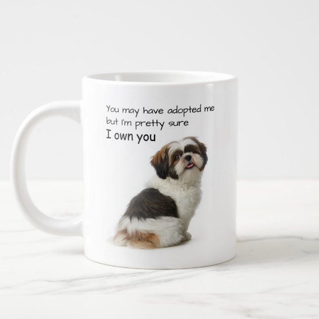Grande Tasse Je vous possède Shih Tzu (Gauche)