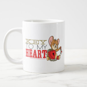 Grande Tasse Jerry Mouse "Key To My Heart" Valentine
