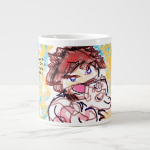 Grande Tasse Jésus aime notre joie