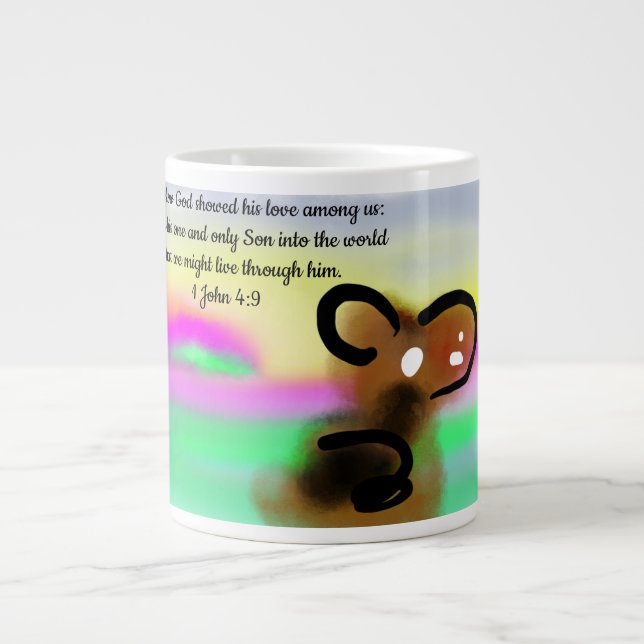 Grande Tasse jesus amour monde  (Devant)