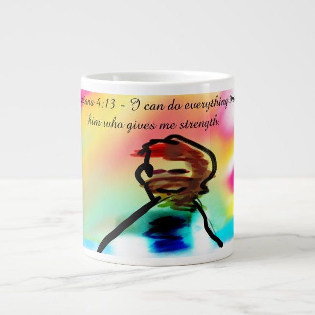 Grande Tasse jésus est la force (Devant)