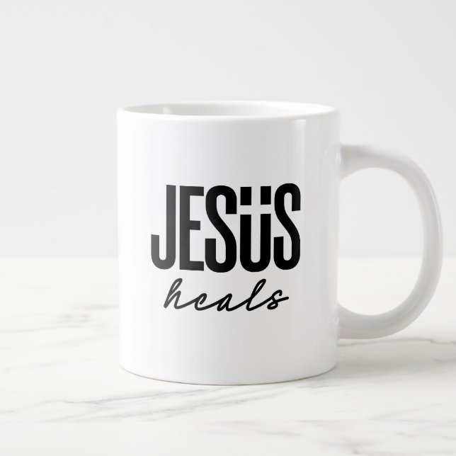 Grande Tasse Jésus guérit (Droite)