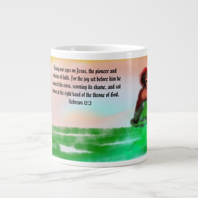 Grande Tasse Jésus l'oeil sur  (Devant)
