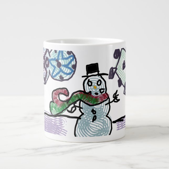 Grande Tasse Joie de neige (Devant)