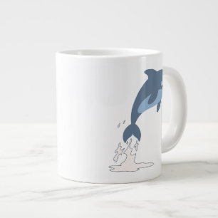 Grande Tasse Joli Dauphin Caricature Amusant