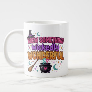 Grande Tasse Joli design Halloween avec paillettes