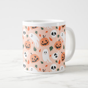 Grande Tasse Joli Jack-O-Lanterne et Motif fantôme