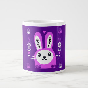 Grande Tasse Joli lapin de vacances de Pâques