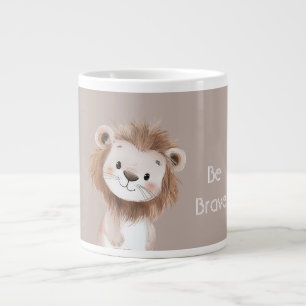 Grande Tasse Joli Lion Brun Suave