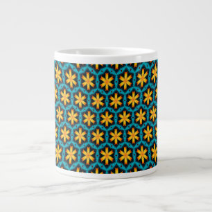 Grande Tasse Joli Motif de fleurs Abstraites